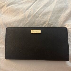 Kate Spade Black Saffiano Leather Clutch